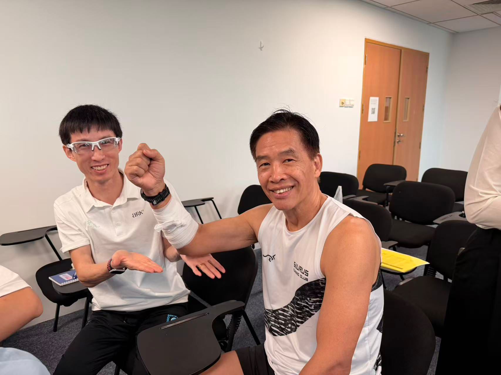 Learning bandaging skills