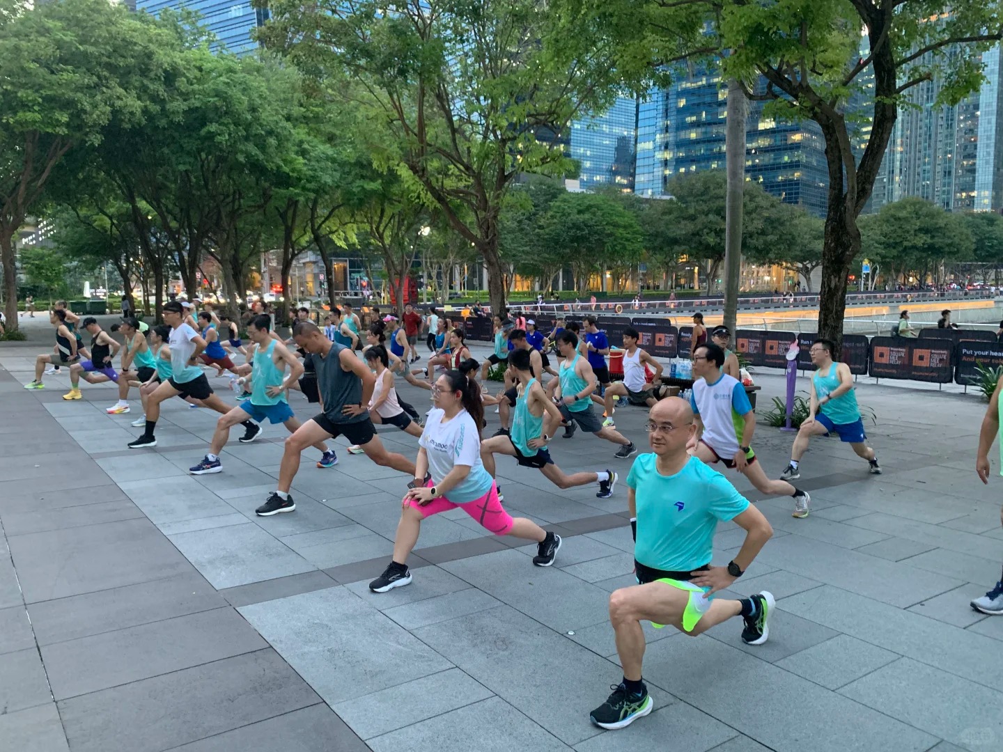 Zephyr tempo training warm-up at the CBD