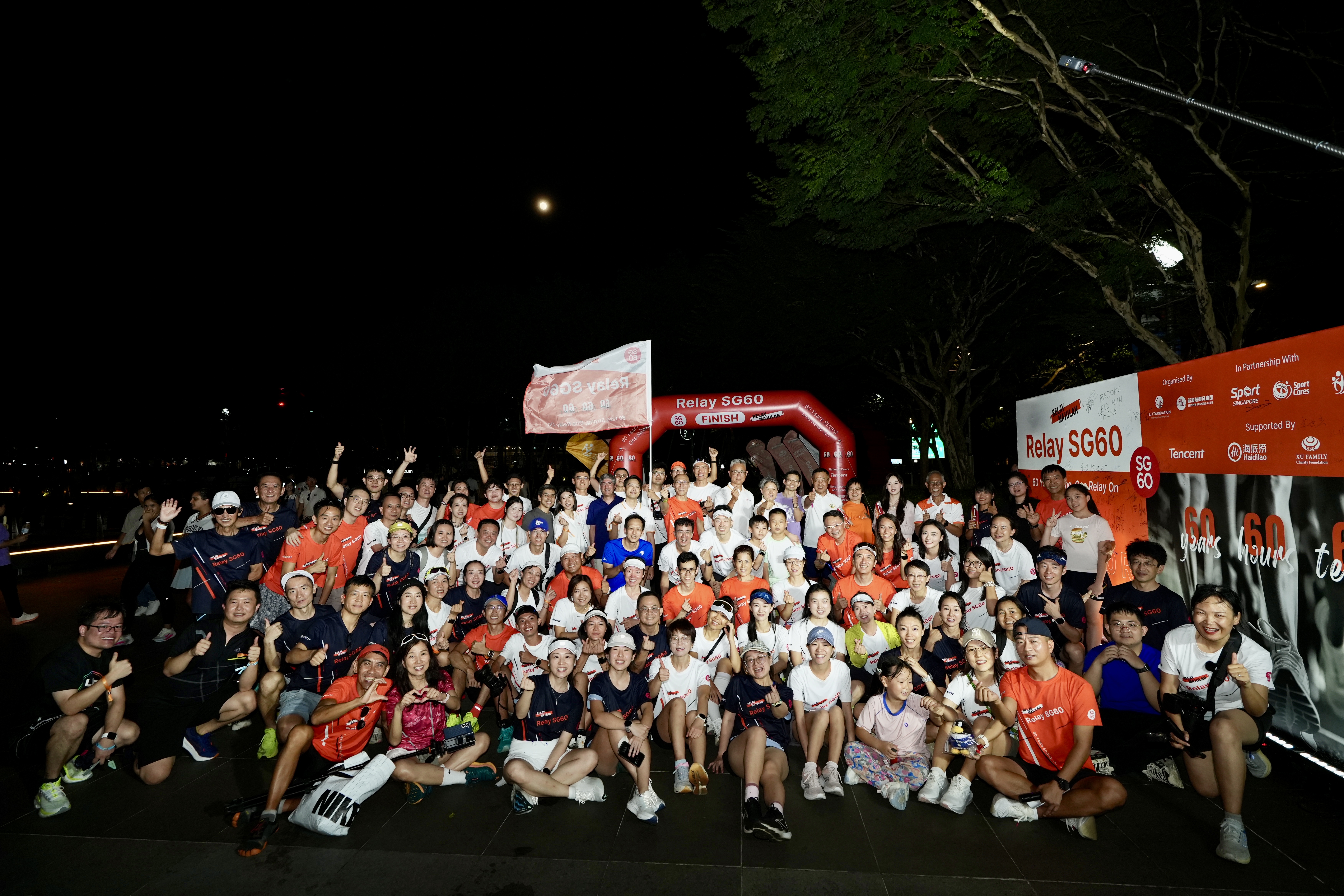 Relay SG60 community spirit — runners and volunteers
